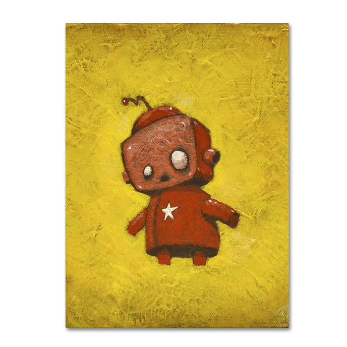 Craig Snodgrass Red Robot Star 14 x 19 Canvas Art Image 1