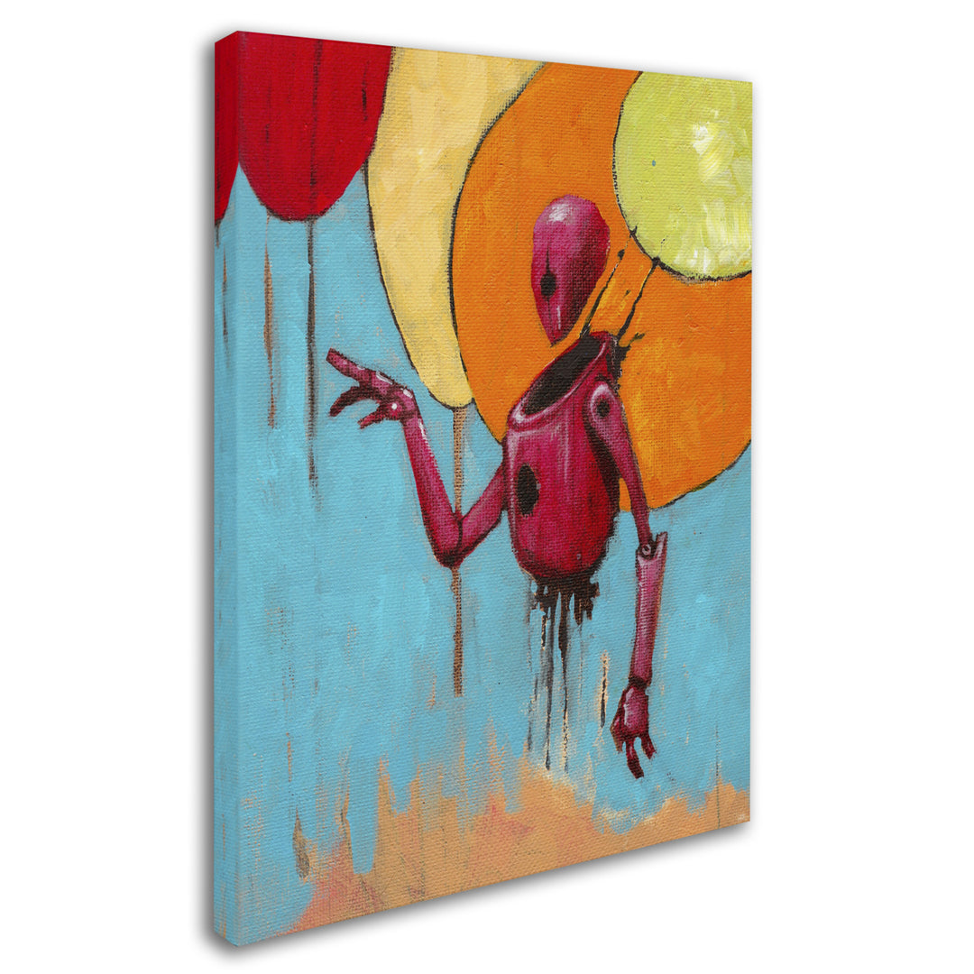 Craig Snodgrass Red Junk Robot 14 x 19 Canvas Art Image 3