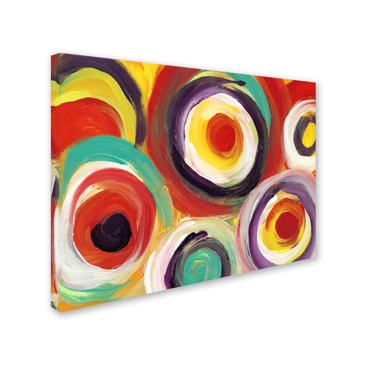 Amy Vangsgard Bright Bold Circles 2 14 x 19 Canvas Art Image 3