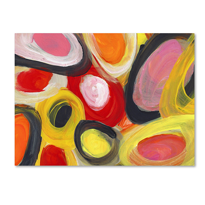 Amy Vangsgard Colorful Abstract Circles 3 14 x 19 Canvas Art Image 1