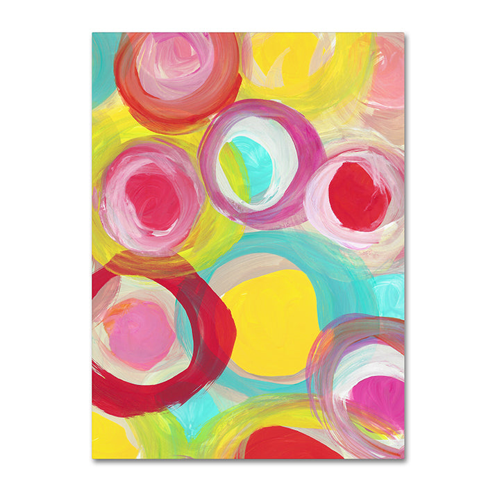 Amy Vangsgard Colorful Sun Circles Vertical 1 14 x 19 Canvas Art Image 1