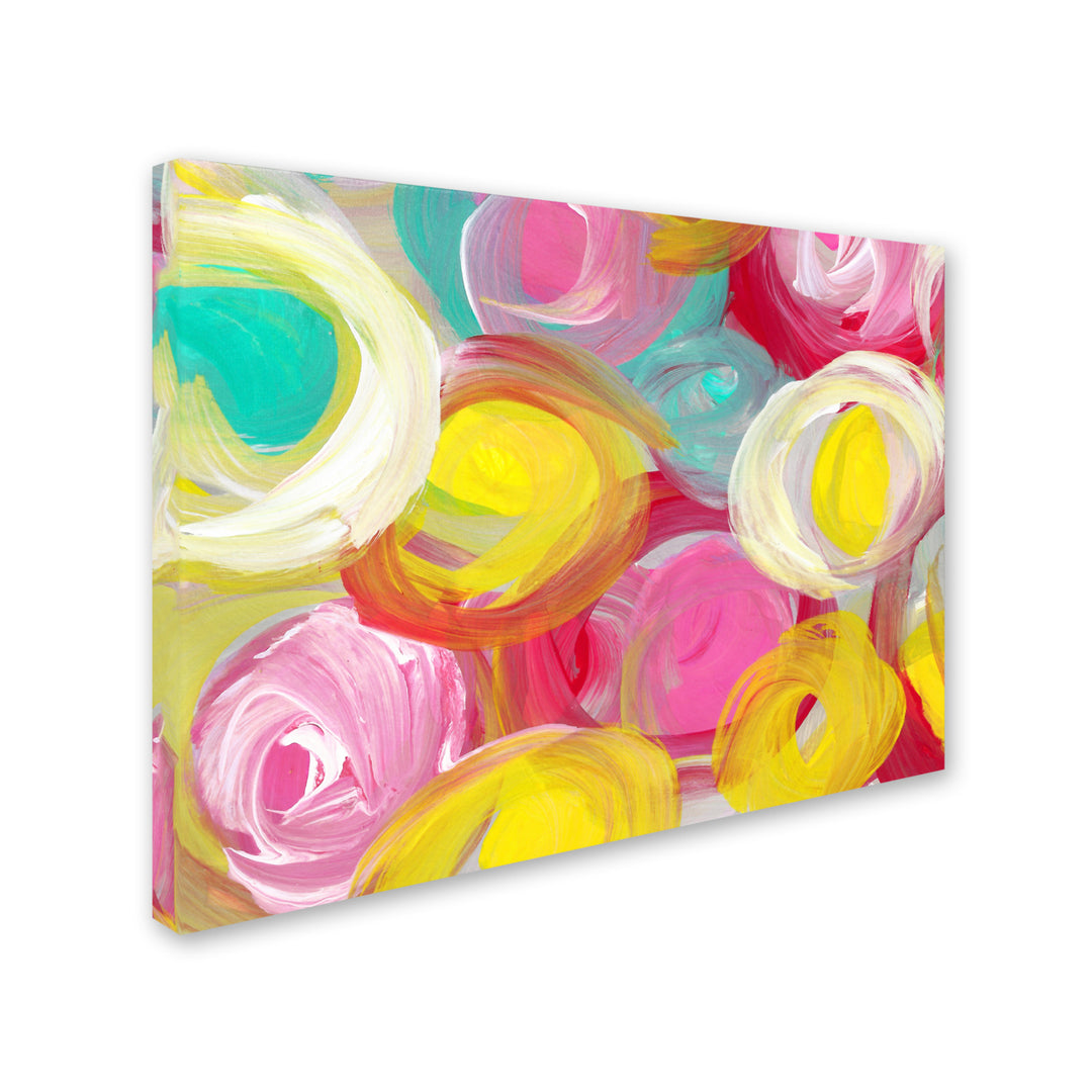 Amy Vangsgard Rose Garden Circles 3 14 x 19 Canvas Art Image 3