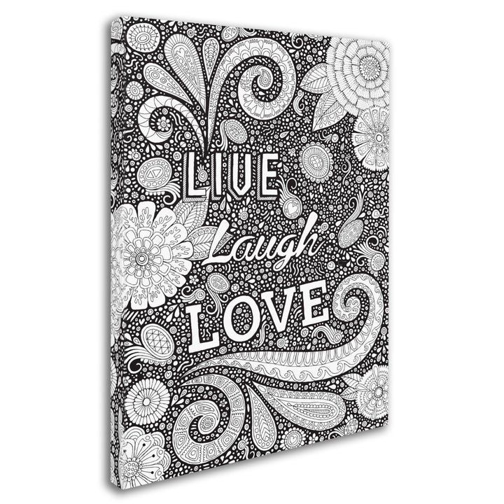 Hello Angel Live Laugh Love Black 14 x 19 Canvas Art Image 3