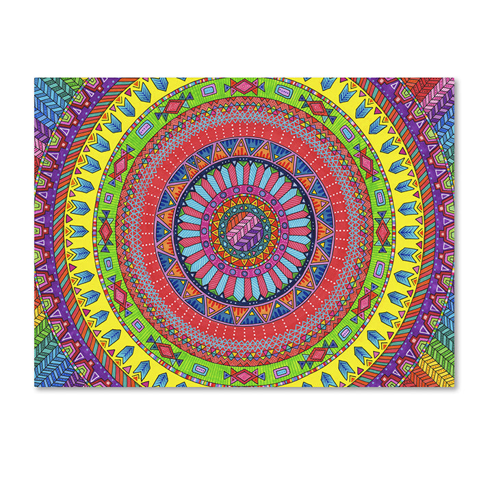 Hello Angel Aztec Rainbow 14 x 19 Canvas Art Image 1