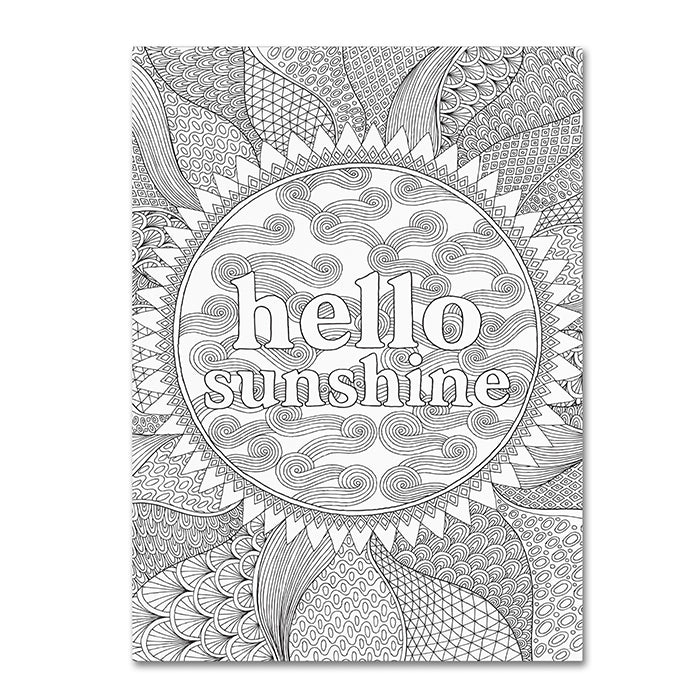 Hello Angel Hello Sunshine 14 x 19 Canvas Art Image 1