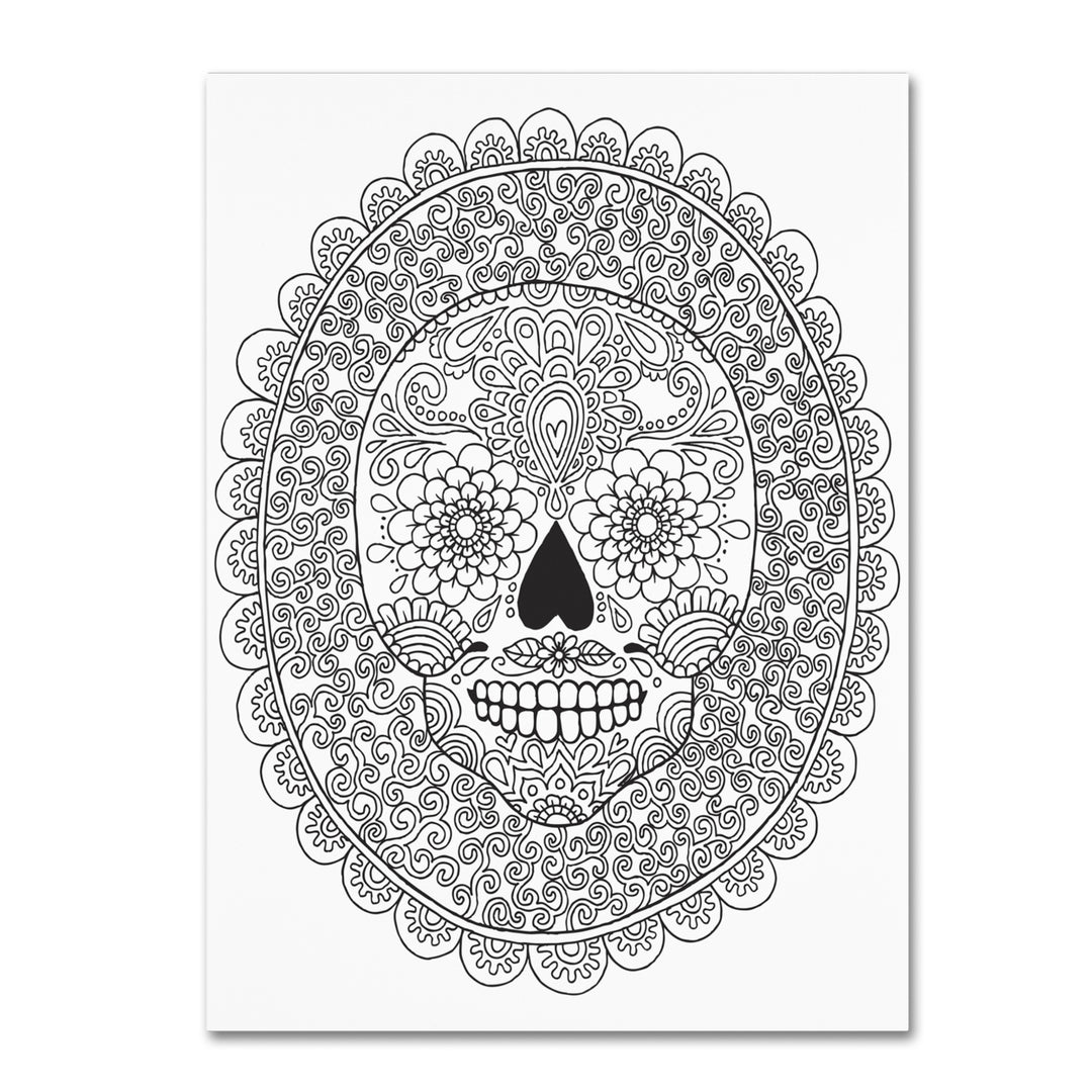 Hello Angel Candy Skull 14 x 19 Canvas Art Image 2