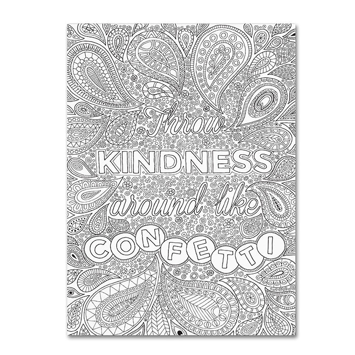 Hello Angel Throw Kindness Around Like Confetti 14 x 19 Canvas Art Image 1