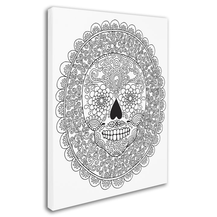 Hello Angel Candy Skull 14 x 19 Canvas Art Image 3