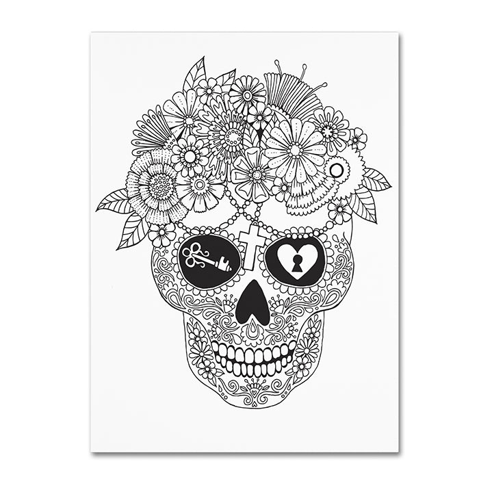 Hello Angel Lost Love Sugar Skull 14 x 19 Canvas Art Image 1