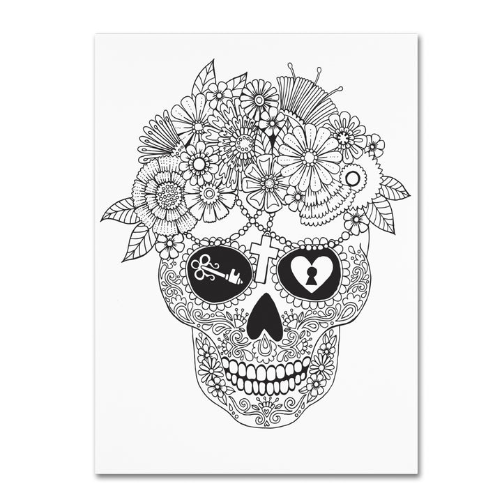 Hello Angel Lost Love Sugar Skull 14 x 19 Canvas Art Image 2