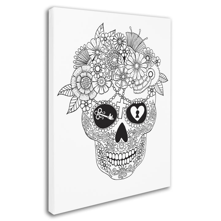 Hello Angel Lost Love Sugar Skull 14 x 19 Canvas Art Image 3