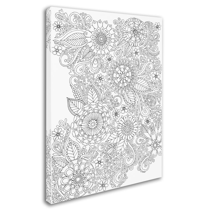 Hello Angel Botanical Doodles 14 x 19 Canvas Art Image 3