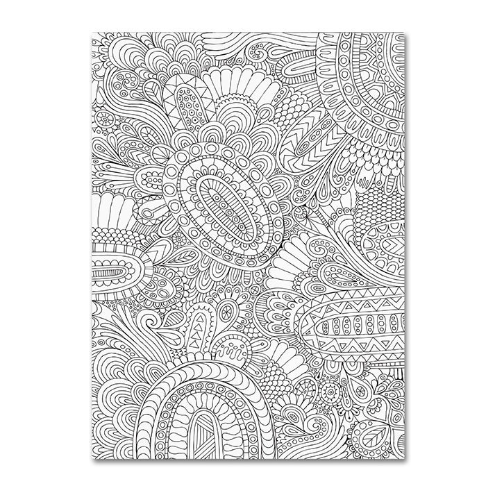 Hello Angel Doodles All Over 2 14 x 19 Canvas Art Image 1