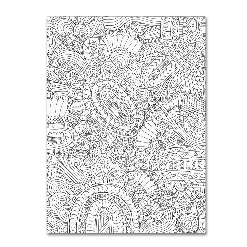 Hello Angel Doodles All Over 2 14 x 19 Canvas Art Image 2