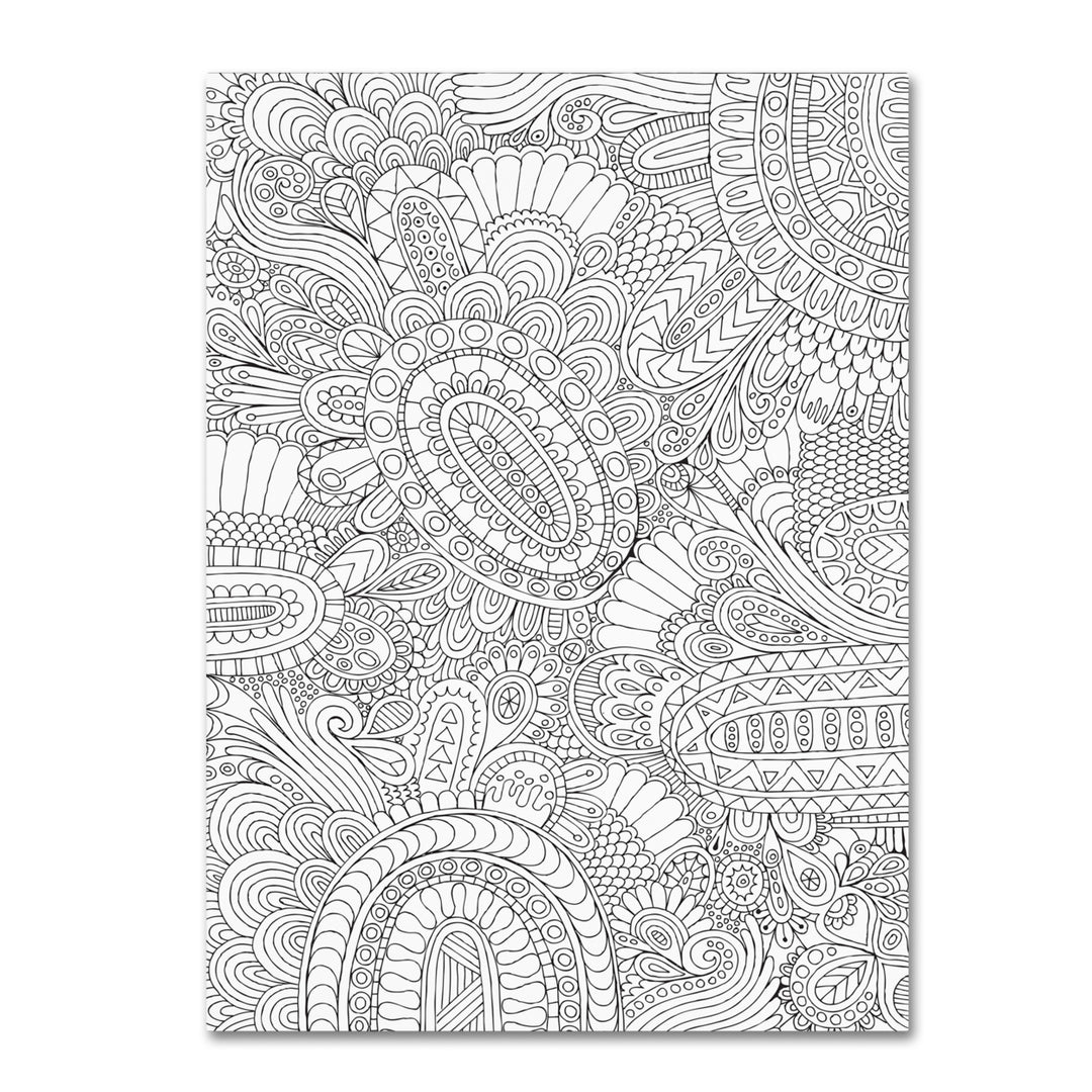 Hello Angel Doodles All Over 2 14 x 19 Canvas Art Image 2