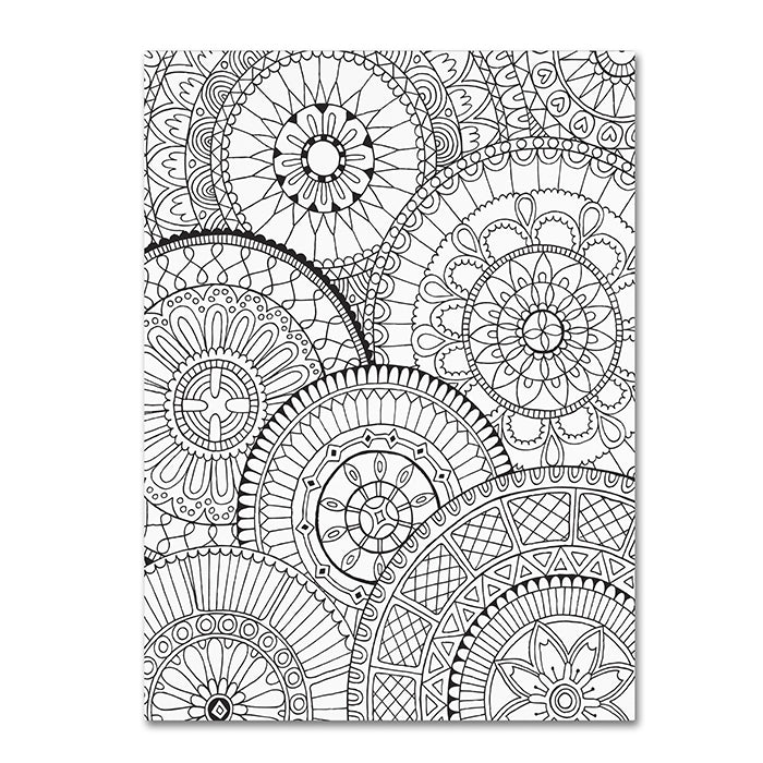 Hello Angel Page of Mandalas 14 x 19 Canvas Art Image 1