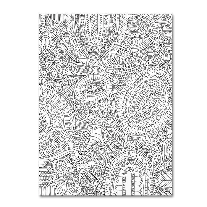 Hello Angel Doodles All Over 14 x 19 Canvas Art Image 1