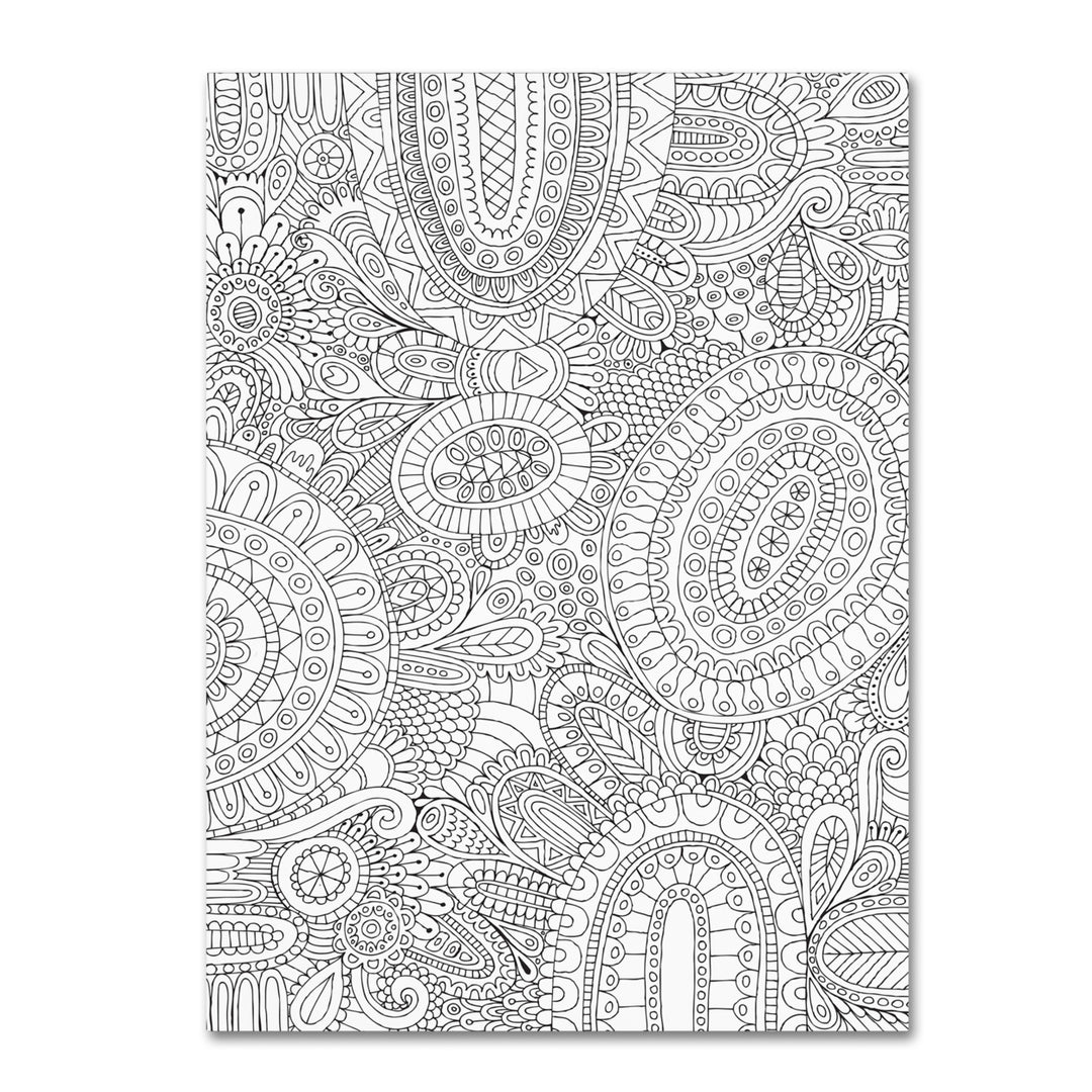 Hello Angel Doodles All Over 14 x 19 Canvas Art Image 2