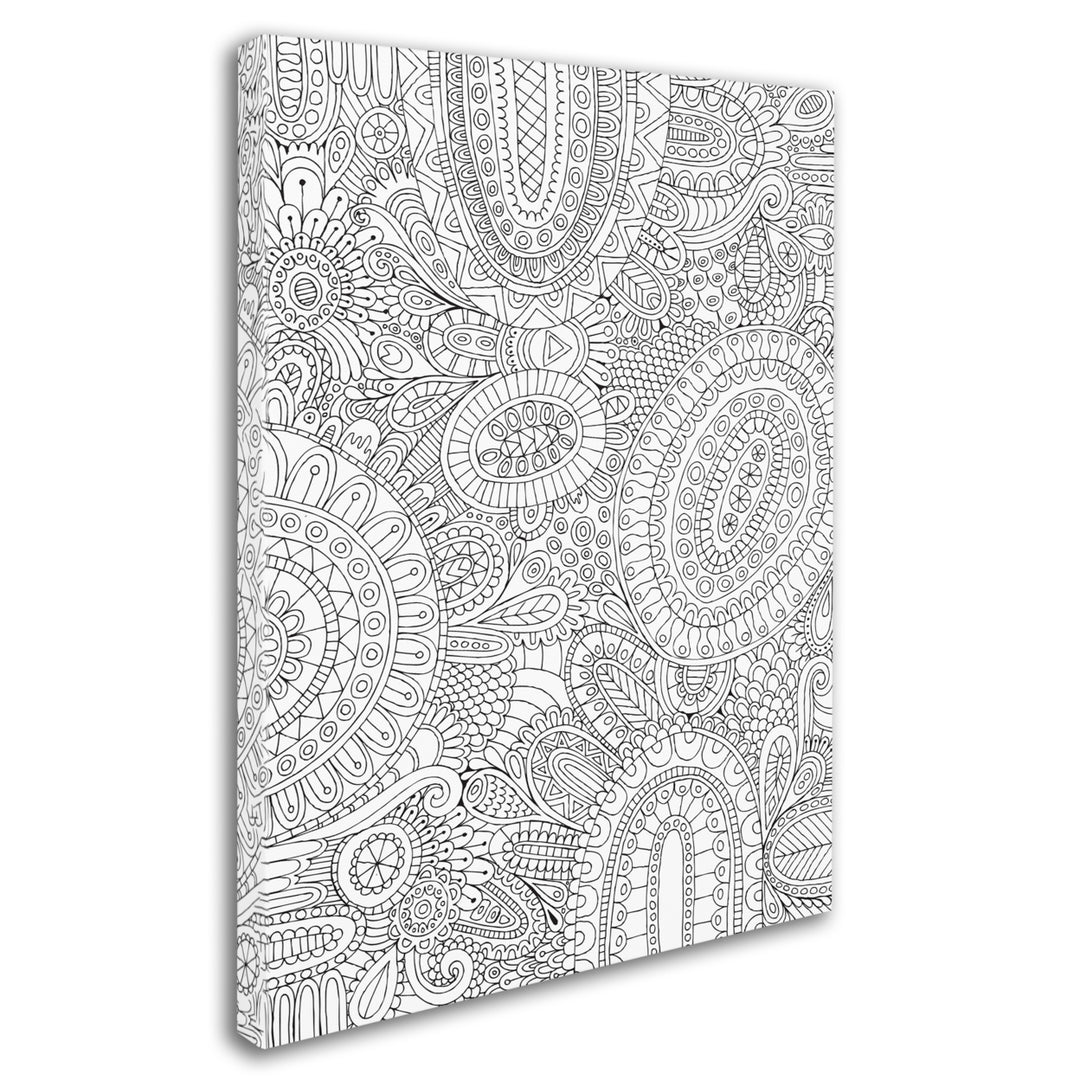 Hello Angel Doodles All Over 14 x 19 Canvas Art Image 3