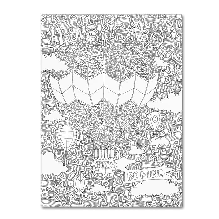 Hello Angel Love is in the Air 14 x 19 Canvas Art Image 1