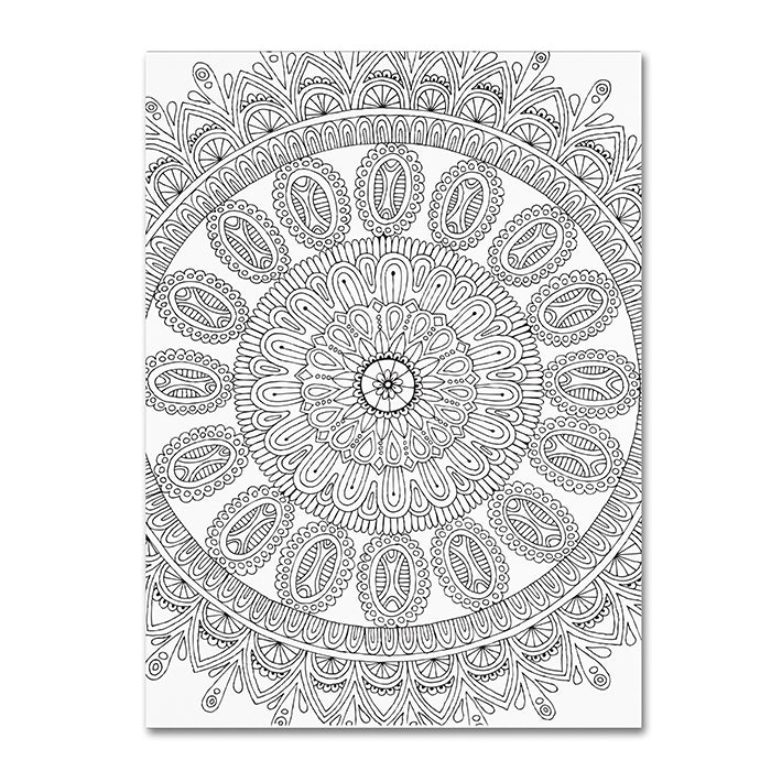 Hello Angel Mandala 14 x 19 Canvas Art Image 1