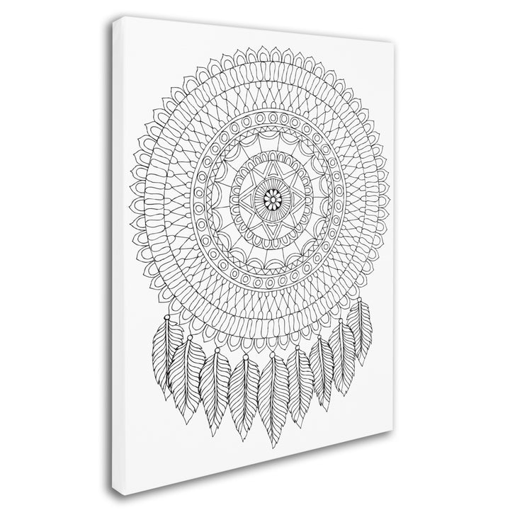 Hello Angel Mandalafeather Dreamcatcher 14 x 19 Canvas Art Image 3