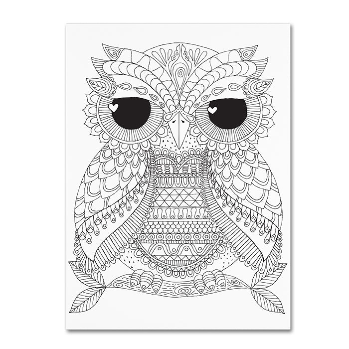 Hello Angel Owl Dude 14 x 19 Canvas Art Image 1