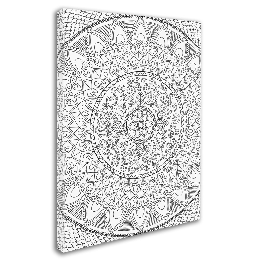 Hello Angel Petals Mandala 14 x 19 Canvas Art Image 3