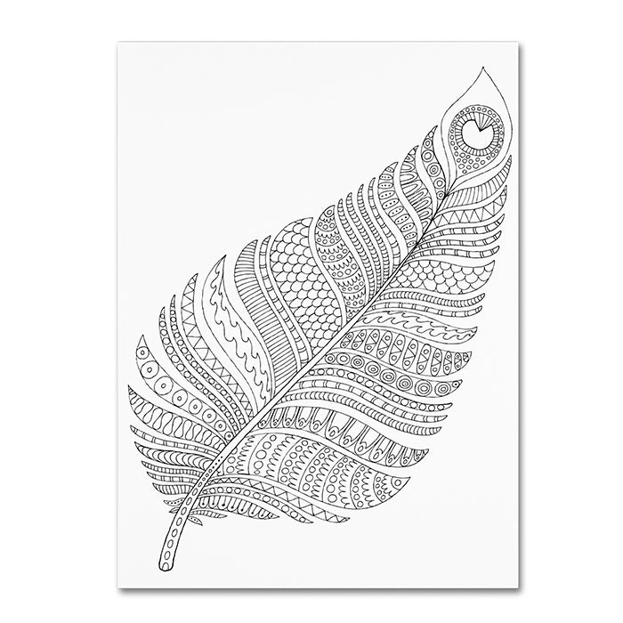 Hello Angel Single Feather 14 x 19 Canvas Art Image 1