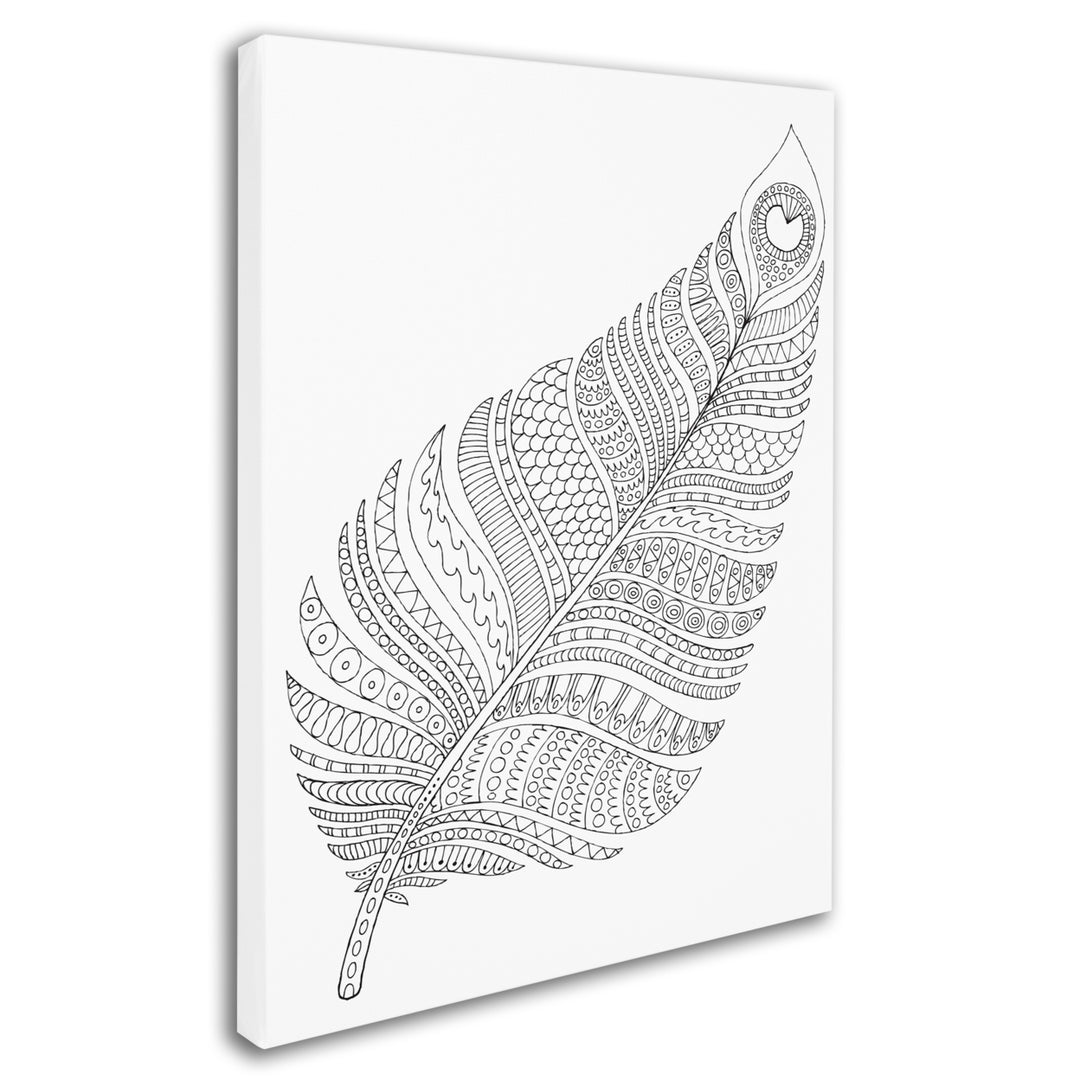 Hello Angel Single Feather 14 x 19 Canvas Art Image 3