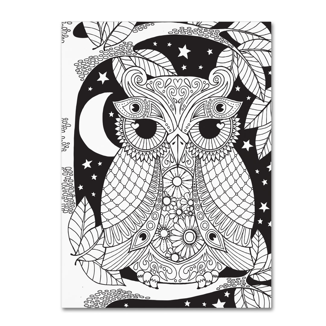 Hello Angel Owl on a Branch 14 x 19 Canvas Art Image 2