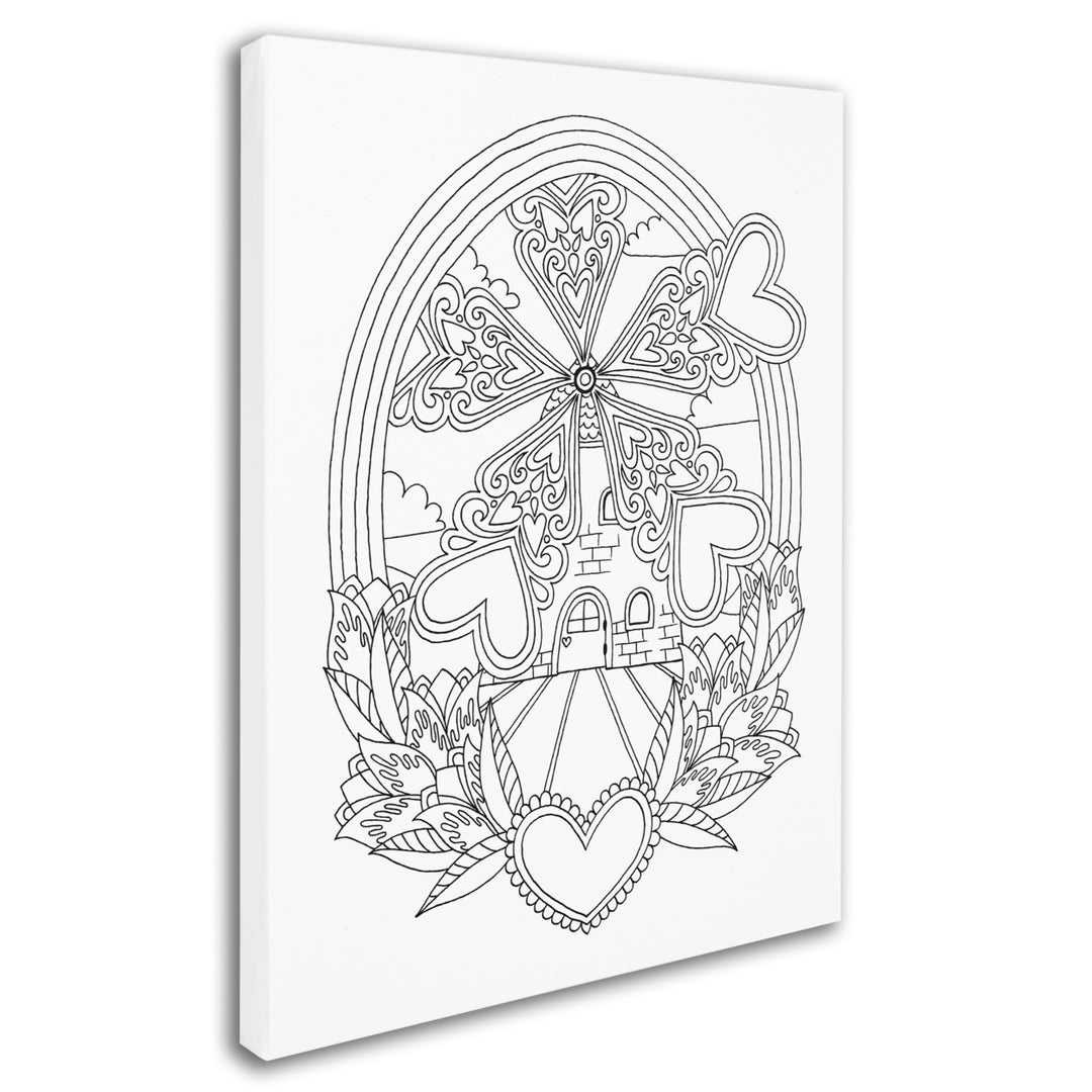 Hello Angel Decorative Windmill 14 x 19 Canvas Art Image 3