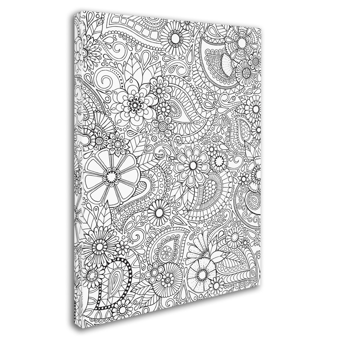 Hello Angel Paisley Blooms 14 x 19 Canvas Art Image 3