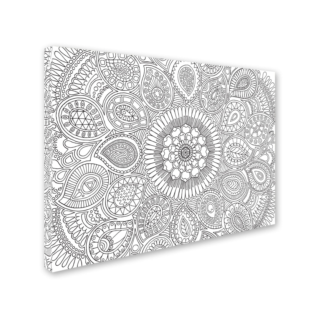 Hello Angel Paisley Mandala 14 x 19 Canvas Art Image 3