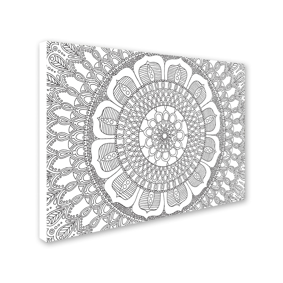 Hello Angel Flower Mandala 14 x 19 Canvas Art Image 3