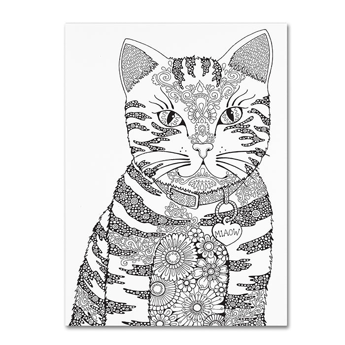 Hello Angel Miaow 14 x 19 Canvas Art Image 1