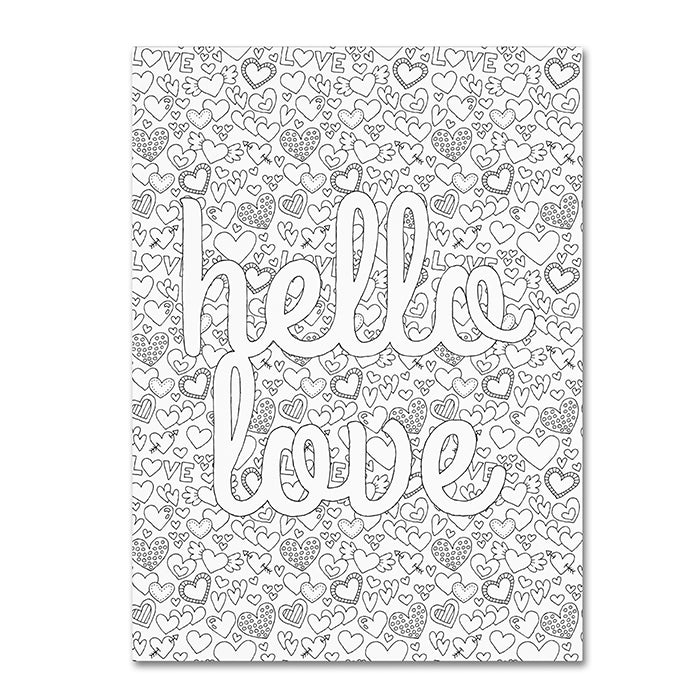 Hello Angel Letters and Words 17 14 x 19 Canvas Art Image 1