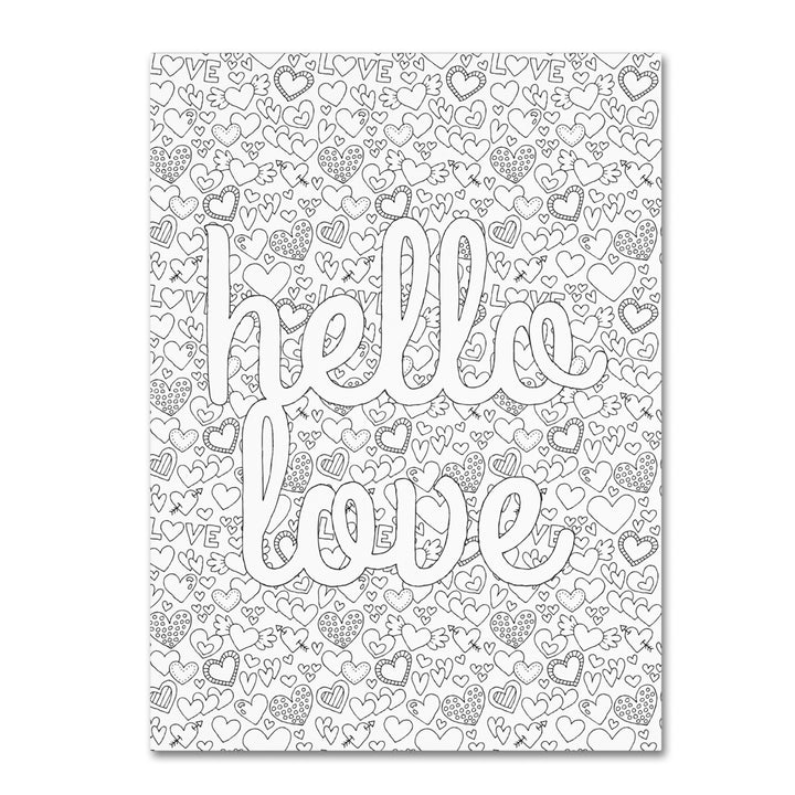 Hello Angel Letters and Words 17 14 x 19 Canvas Art Image 2