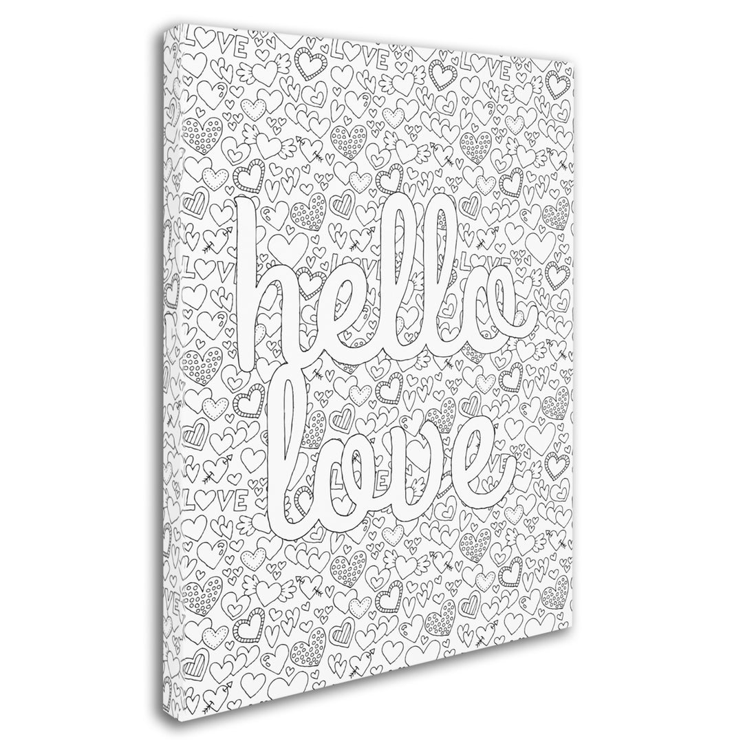 Hello Angel Letters and Words 17 14 x 19 Canvas Art Image 3