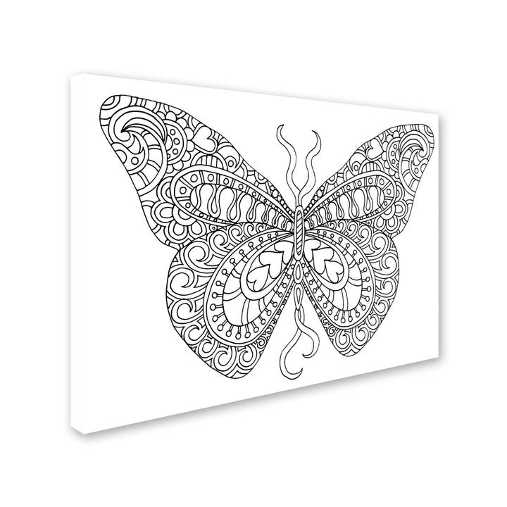 Kathy G. Ahrens Bashful Garden Butterfly 14 x 19 Canvas Art Image 3