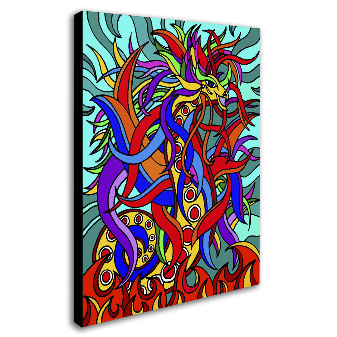 Kathy G. Ahrens Devon the Dragon Alive 14 x 19 Canvas Art Image 3