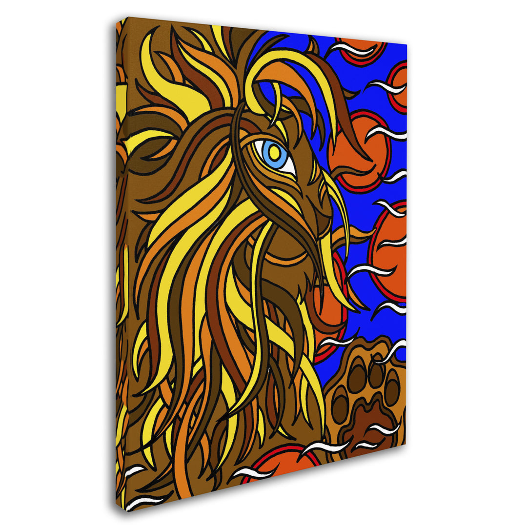 Kathy G. Ahrens Lester the Lion Alive 14 x 19 Canvas Art Image 3