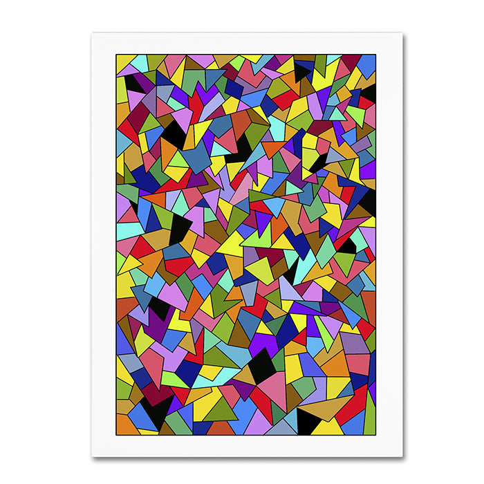 Kathy G. Ahrens Shards Colored 14 x 19 Canvas Art Image 1