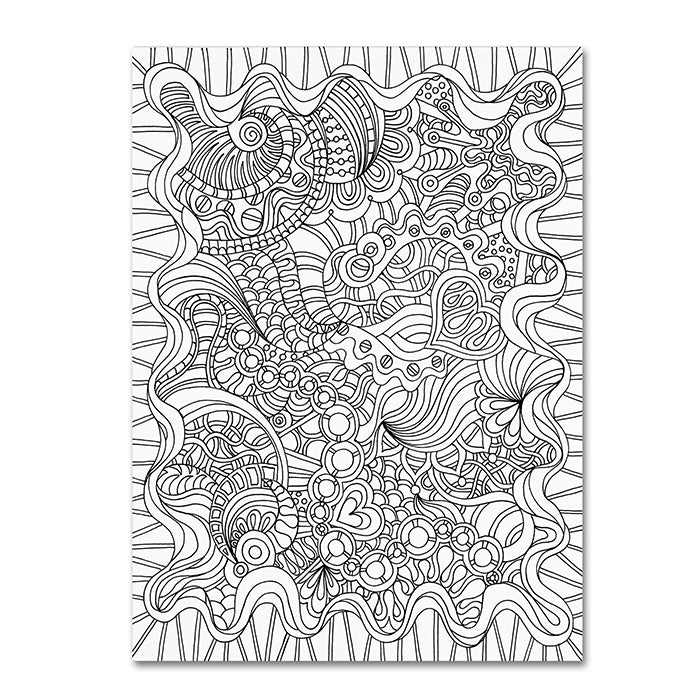 Kathy G. Ahrens Mixed Coloring Book 43 14 x 19 Canvas Art Image 1