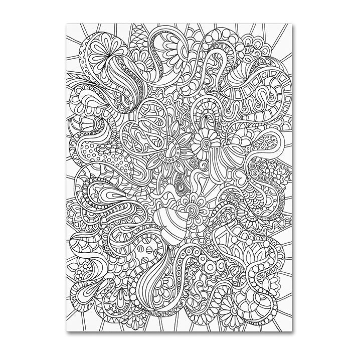 Kathy G. Ahrens Mixed Coloring Book 44 14 x 19 Canvas Art Image 1