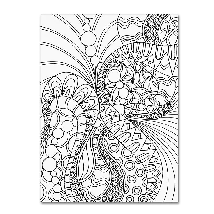 Kathy G. Ahrens Mixed Coloring Book 46 14 x 19 Canvas Art Image 1