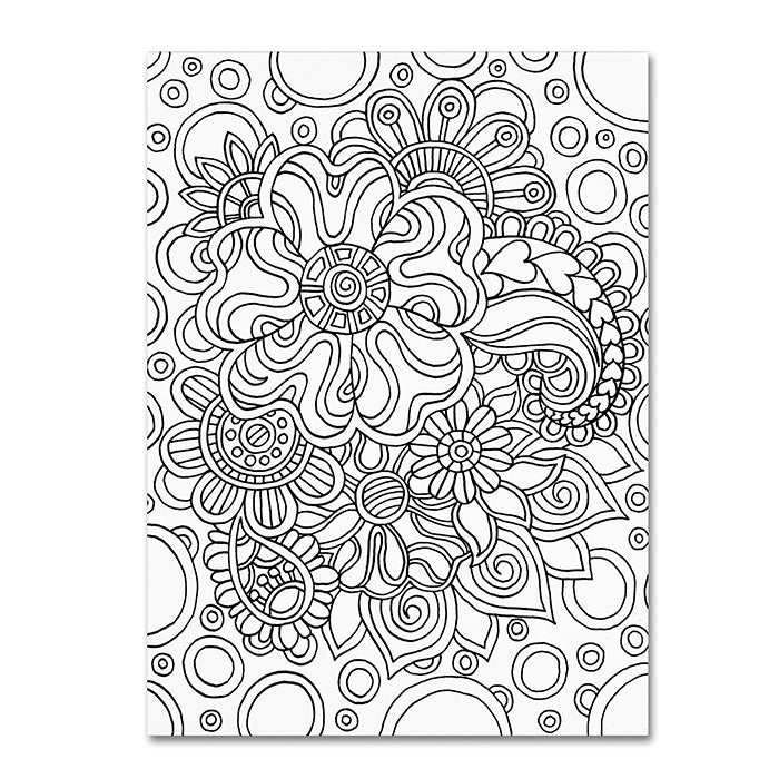 Kathy G. Ahrens Mixed Coloring Book 54 14 x 19 Canvas Art Image 1