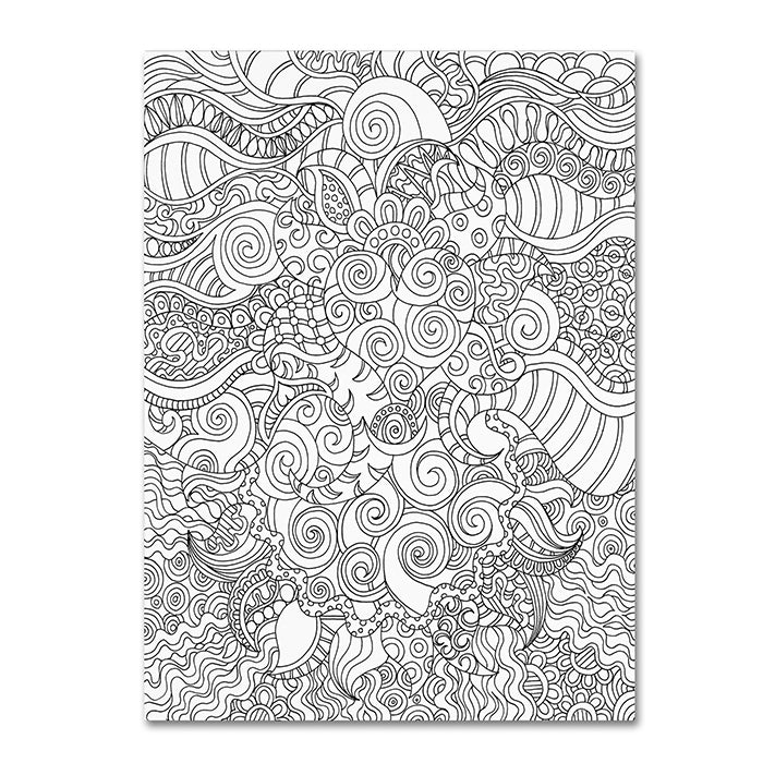 Kathy G. Ahrens Mixed Coloring Book 53 14 x 19 Canvas Art Image 1