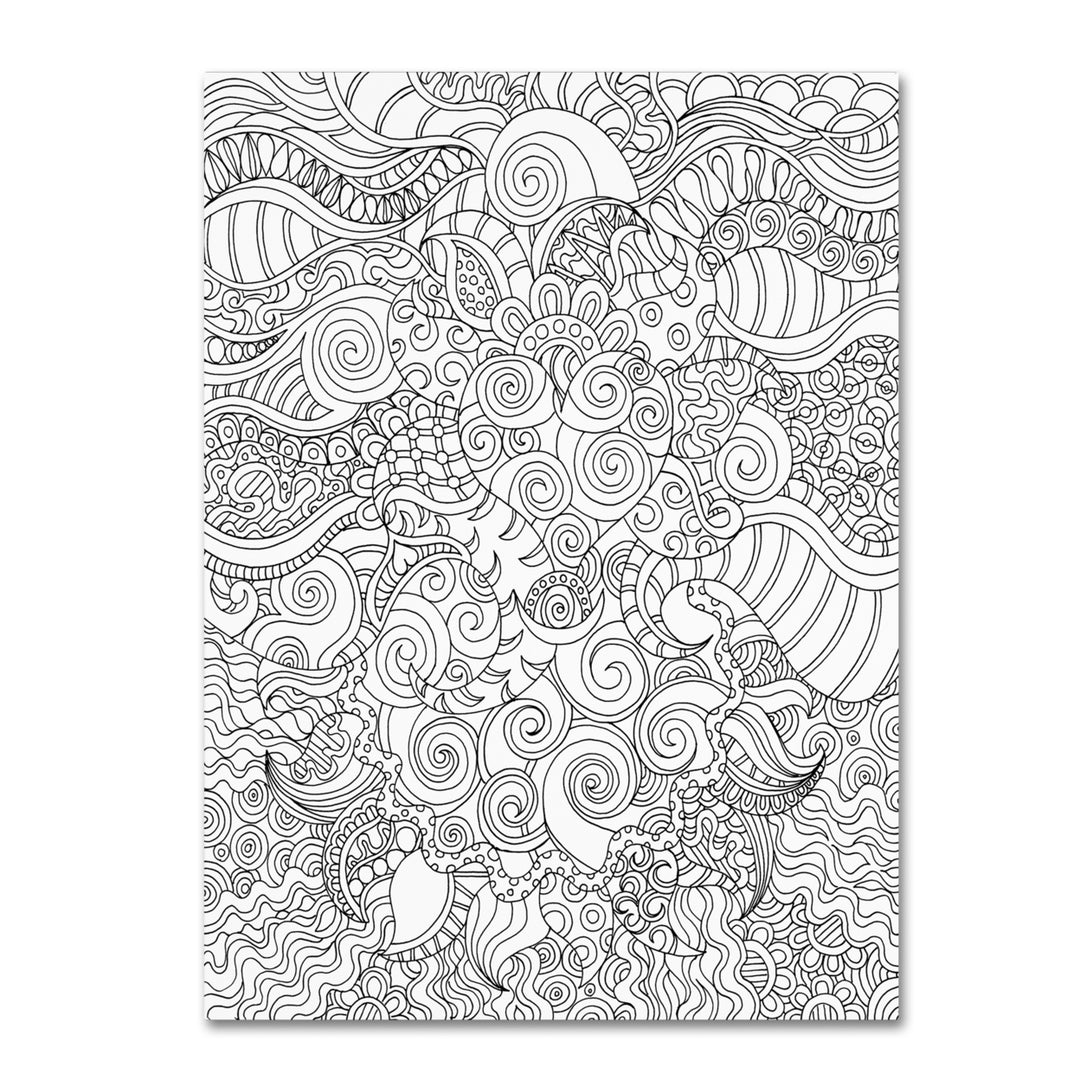 Kathy G. Ahrens Mixed Coloring Book 53 14 x 19 Canvas Art Image 2