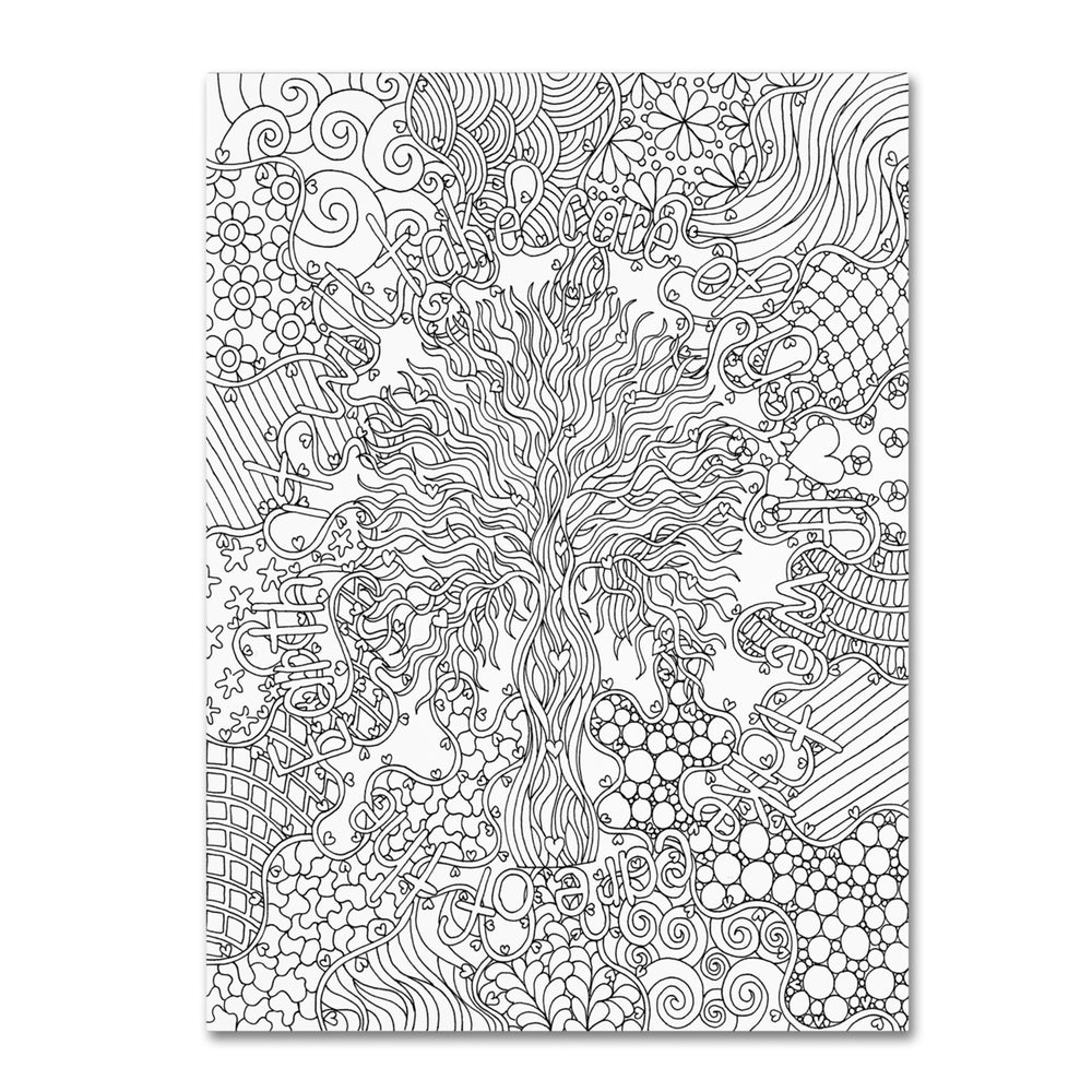 Kathy G. Ahrens Mixed Coloring Book 55 14 x 19 Canvas Art Image 2